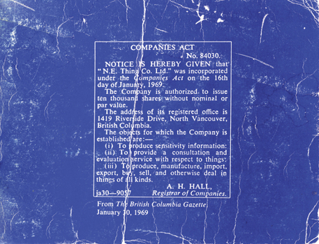 Paperback N.E. Thing Co.: Companies ACT (Volume 1) Book