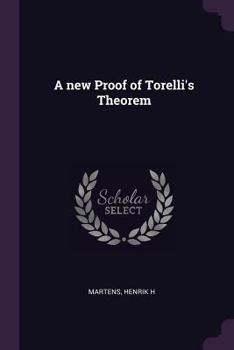 Paperback A new Proof of Torelli's Theorem Book
