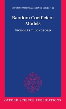 Hardcover Random Coefficient Models Book