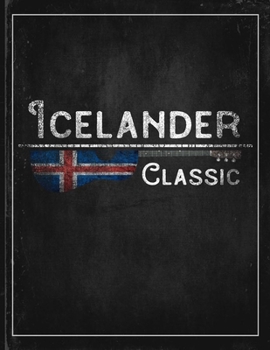 Icelander Classic: Iceland Flag Guitar Journal Heritage Gift Idea for Daguhter, Mom, Coworker  Planner Daily Weekly Monthly Undated Calendar Organizer Journal