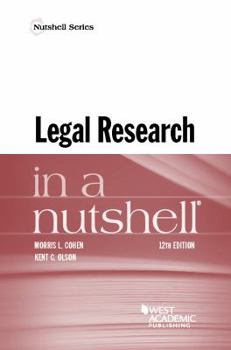 Paperback Legal Research in a Nutshell (Nutshells) Book