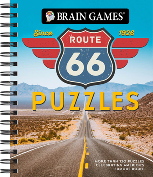 Spiral-bound Brain Games - Route 66 Puzzles: More Than 140 Puzzles Celebrating America's Famous Road Book