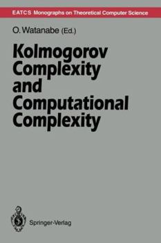 Paperback Kolmogorov Complexity and Computational Complexity Book