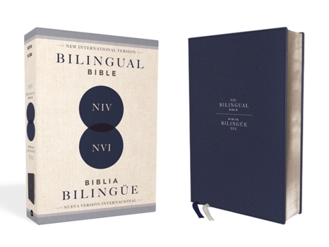 Leather Bound Niv/NVI Bilingual Bible, Revised Text 2022, Leathersoft, Navy / Niv/Nvi, Biblia Bilingüe, Revisión 2022, Leathersoft, Azul Añil [Spanish] Book