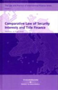 Hardcover Comparative Law of Security Interests and Title Finance (v. 2) Book