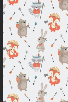 Notebook Journal: Funny Wilderness Forest Animals Foxes Raccoons Bears Playing Cover Design. Perfect Gift for Boys Girls and Adults of All Ages.