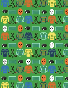 Crazy About Hockey Journal For Kids: Blank Lined Composition Notebook For Kids