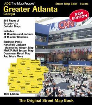 Spiral-bound ADC Greater Atlanta Georgia Street Map Book