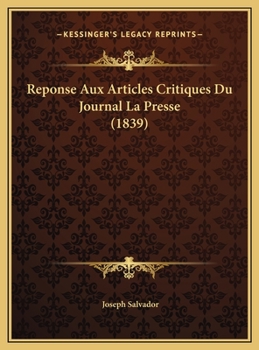 Reponse Aux Articles Critiques Du Journal La Presse