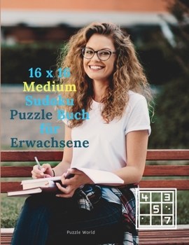 Paperback 16 x 16 Medium Sudoku Puzzle Buch f?r Erwachsene [German] Book