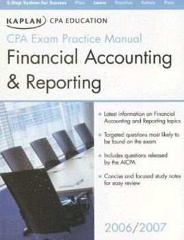 Paperback Kaplan CPA Review Financial Accounting and Reporting 2006 Book