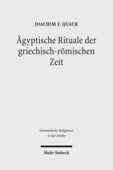 Hardcover Agyptische Rituale Der Griechisch-Romischen Zeit [German] Book