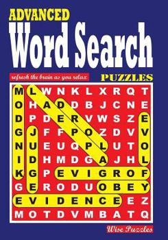 Paperback ADVANCED Word Search Puzzles Book