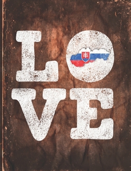 Paperback Love: Slovakia Flag Cute Personalized Gift for Slovak Friend 2020 Calendar Daily Weekly Monthly Planner Organizer Book