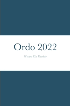 Paperback Ordo 2022: Western Rite Vicariate Book