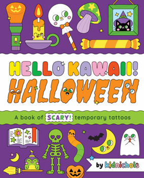 Paperback Hello Kawaii! Halloween: A Book of Scary Temporary Tattoos Book