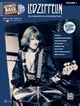 Paperback Ultimate Bass Play-Along Led Zeppelin, Vol 1: Play Along with 8 Great-Sounding Tracks (Authentic Bass Tab), Book & 2 CDs [With 2 CDs] Book
