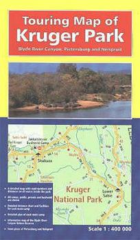 Hardcover Touring Map of Kruger Park: Blyde River Canyon, Pietersburg and Nelspruit Book