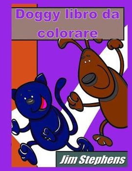 Paperback Doggy libro da colorare [Italian] Book