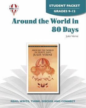 Paperback Around the World In Eighty Days - Student Packet by Novel Units Book