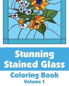Paperback Stunning Stained Glass Coloring Book (Volume 1) Book