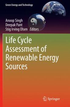 Paperback Life Cycle Assessment of Renewable Energy Sources Book