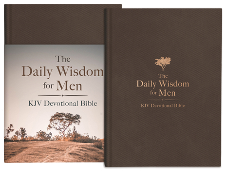 Hardcover The Daily Wisdom for Men KJV Devotional Bible Book