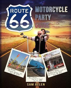 Paperback Motorcycle Party Guide to Route 66 (B&W Version) Book