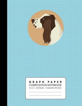 Paperback Graph Paper Composition Notebook: English Springer Spaniel - Quad Ruled 5 Squares Per Inch for Math & Science Book