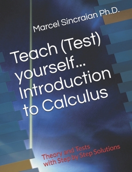Paperback Teach (Test) yourself...Introduction to Calculus: Theory and Tests with Step by Step Solutions Book