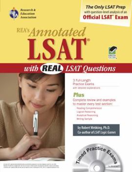 Paperback Rea's Annotated LSAT [With CDROM] Book