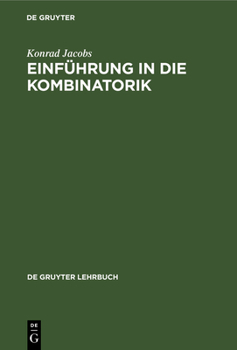 Hardcover Einführung in Die Kombinatorik [German] Book