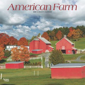 Calendar American Farm 2025 12 X 24 Inch Monthly Square Wall Calendar Plastic-Free Book