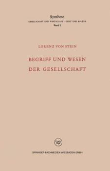 Paperback Begriff Und Wesen Der Gesellschaft [German] Book
