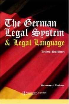 Paperback The German Legal System and Legal Language Book