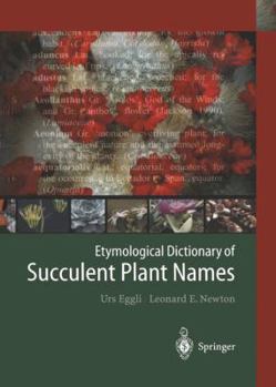Paperback Etymological Dictionary of Succulent Plant Names Book