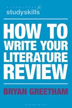 Paperback How to Write Your Literature Review Book
