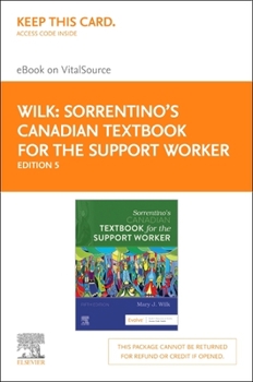 Printed Access Code Sorrentino's Canadian Textbook for the Support Worker Elsevier eBook on Vitalsource (Retail Access Card): Sorrentino's Canadian Textbook for the Suppo Book