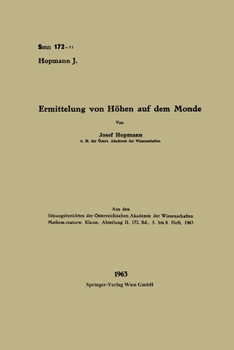 Paperback Ermittelung von Höhen auf dem Monde [German] Book