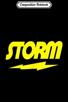 Paperback Composition Notebook: Storm Bowling Journal/Notebook Blank Lined Ruled 6x9 100 Pages Book