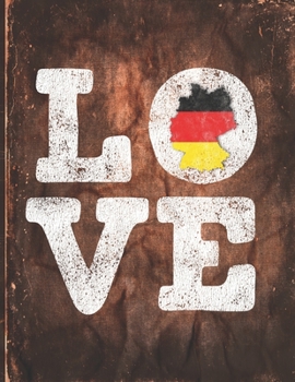Paperback Love: Germany, Deutschland Flag Cute Personalized Gift for German Friend Undated Planner Daily Weekly Monthly Calendar Organ Book