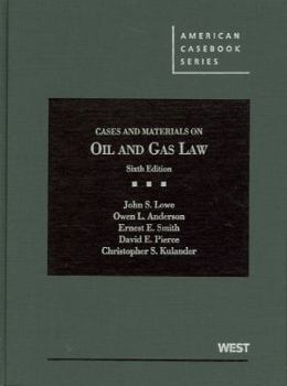 Hardcover Cases and Materials on Oil and Gas Law Book