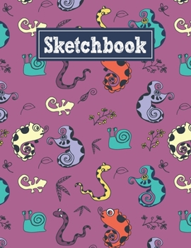 Paperback Sketchbook: 8.5 x 11 Notebook for Creative Drawing and Sketching Activities with Unique Animals Themed Cover Design Book