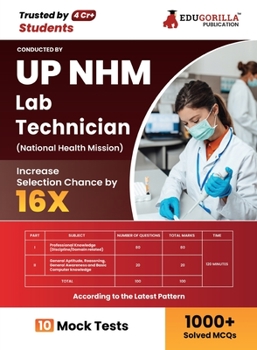 Paperback UP NHM Lab Technician Book 2023 (English Edition) - 10 Full Length Mock Tests (1000 Solved Questions) with Free Access to Online Tests Book