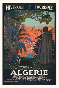 Paperback Vintage Journal Algeria Travel Poster Book