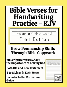 Paperback Bible Verses for Handwriting Practice - KJV Book