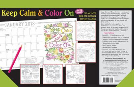 Keep Calm & Color On 2018 Desk Pad Planner Calendar (CD0292)