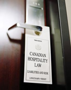 Paperback Canadian Hospitality Law Book
