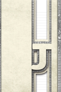 Paperback Letter J: Personalized Design Notebook: 120 pages Book