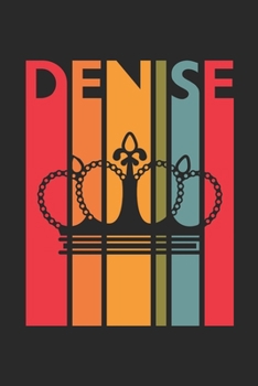 Denise: Vintage Custom Personalized Lined Name Notebook, Diary, Journal - Retro Birthday, Christmas Gifts for Daughter, Niece, Sister, Mom, Mother: ... Diary, 110 page, Lined, 6x9 (15.2 x 22.9 cm)